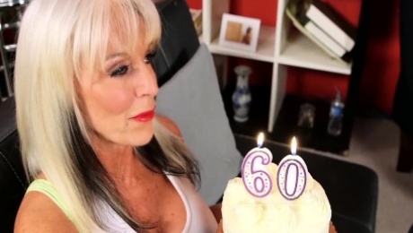 Granny Gets Hardcore Anal on Her 60th Birthday