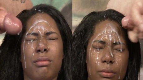 Ebony Facial Surprise Compilation